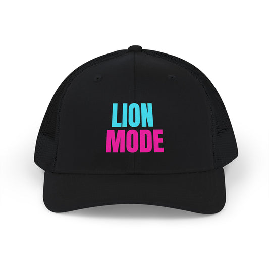 Lion Mode Essentials | LION MODE Richardson 112 Trucker Cap | Premium Snapback Hat
