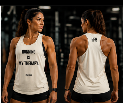 Lion Mode – Running Is My Therapy Women's Performance Running Tank
