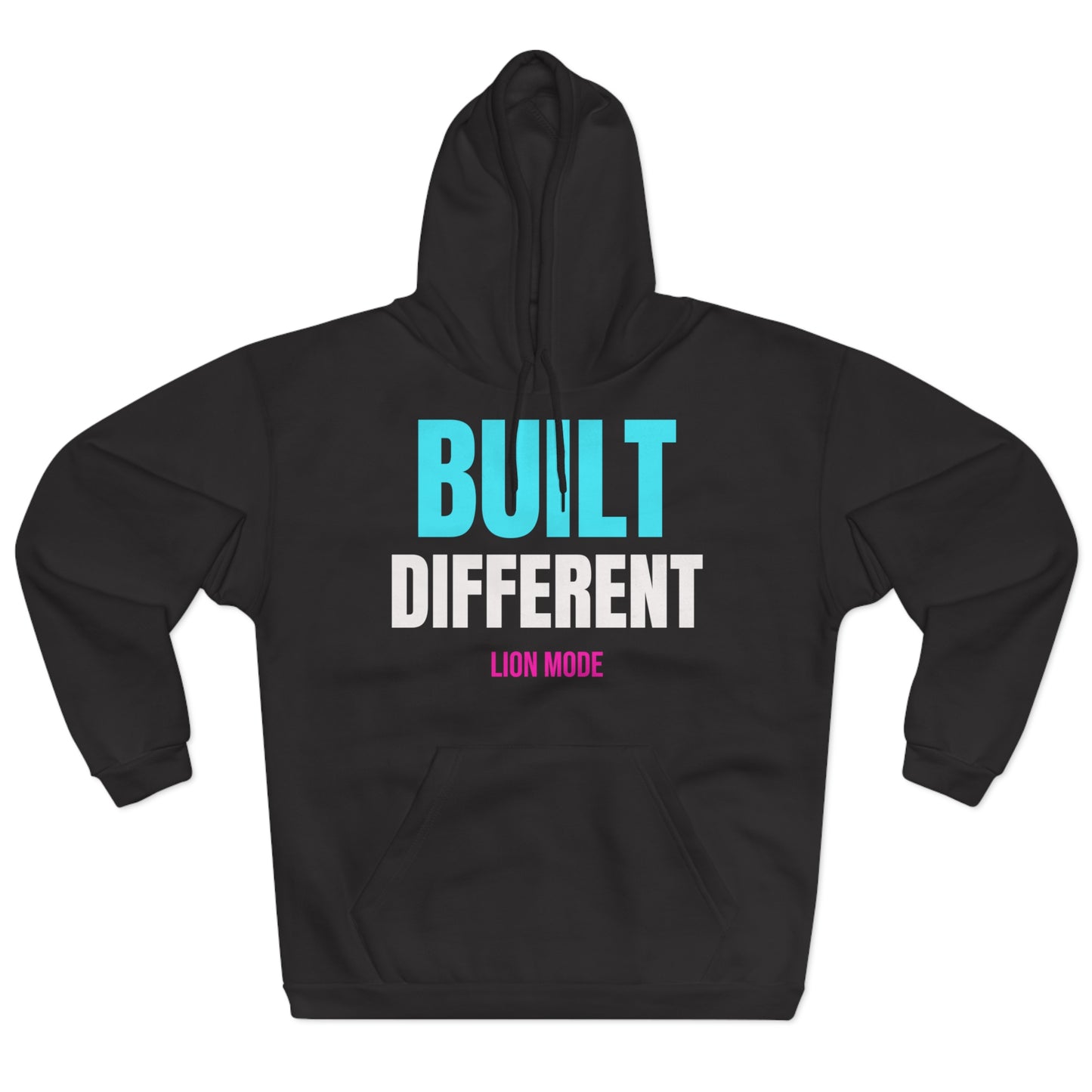 Lion Mode – Built Different Premium Unisex Hoodie | Fitness & Streetwear