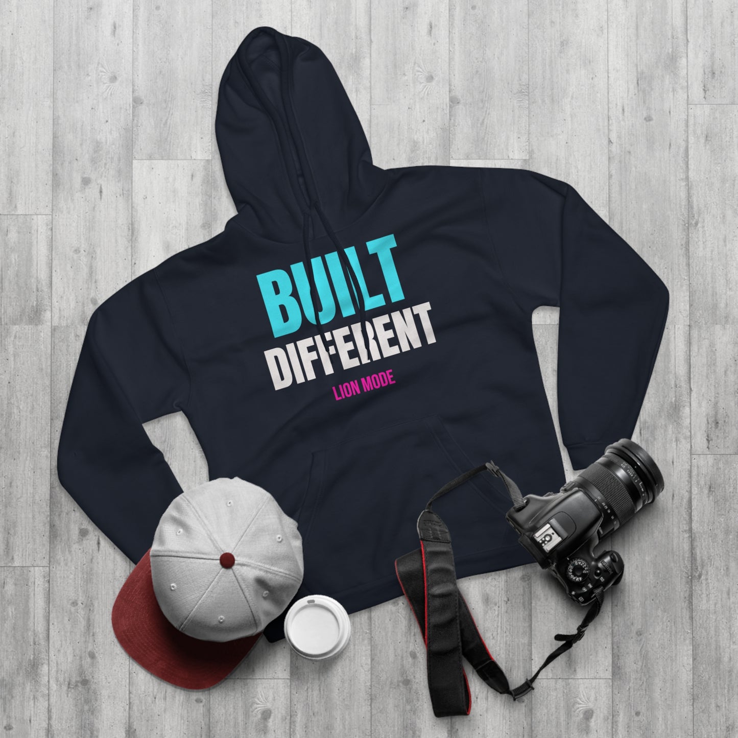 Lion Mode – Built Different Premium Unisex Hoodie | Fitness & Streetwear