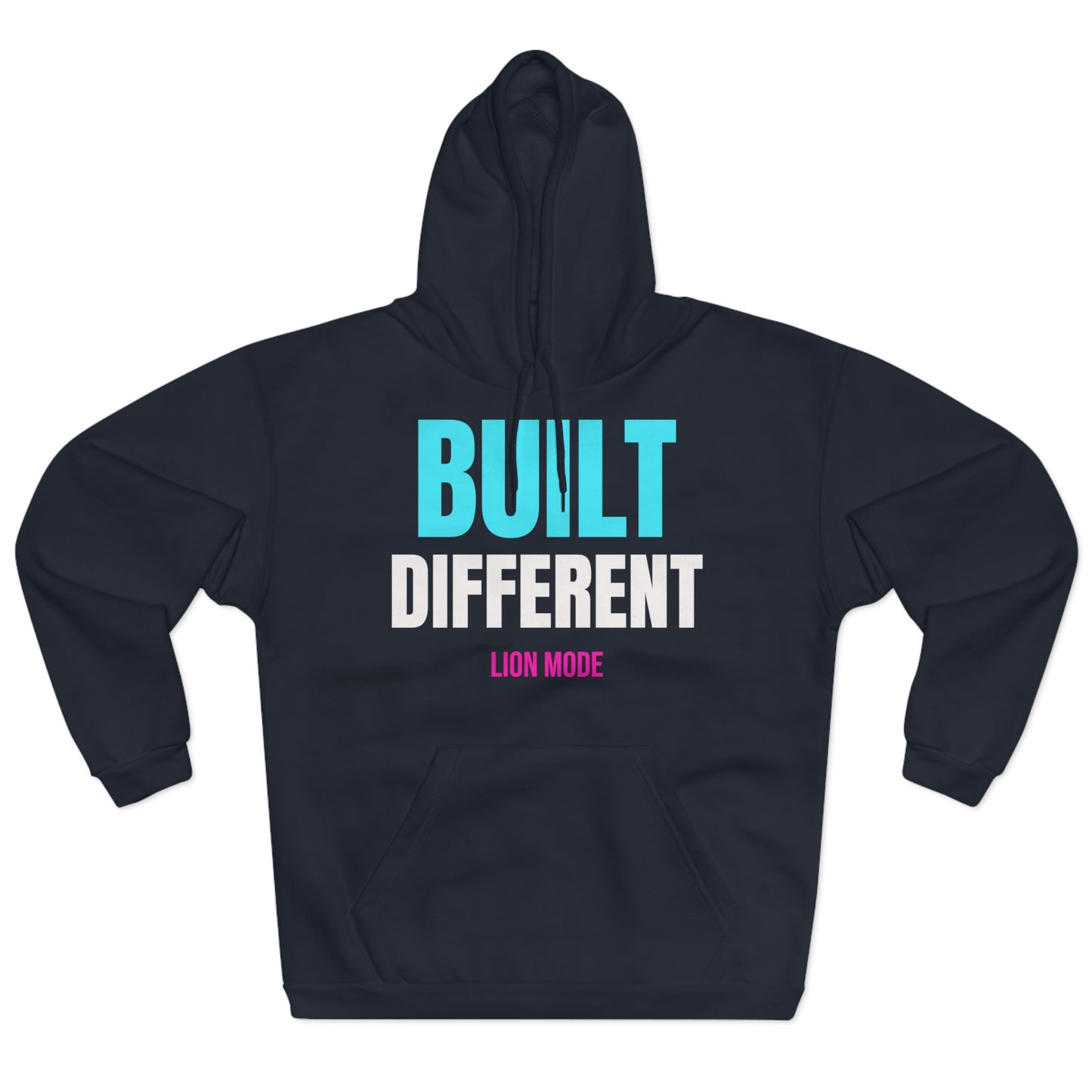 Lion Mode – Built Different Premium Unisex Hoodie | Fitness & Streetwear