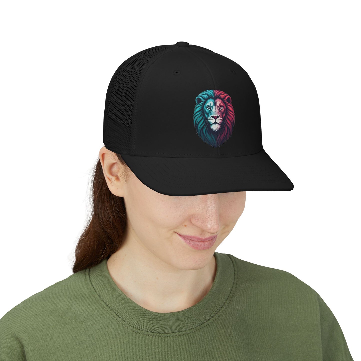 Lion Mode Essentials Neon Lion Richardson 112 Trucker Cap | Premium Snapback Hat