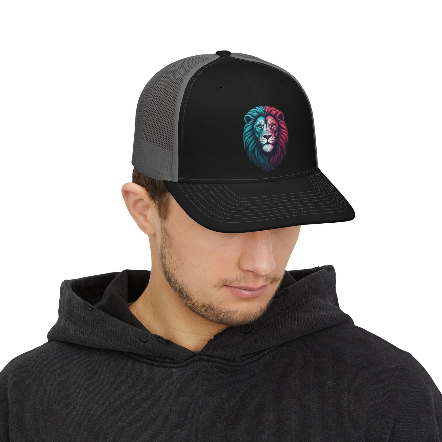 Lion Mode Essentials Neon Lion Richardson 112 Trucker Cap | Premium Snapback Hat