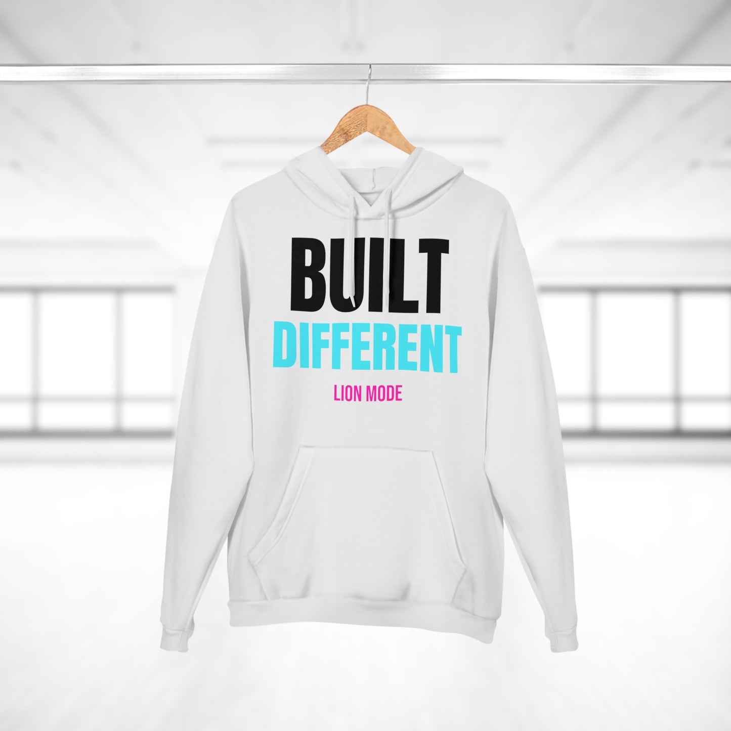 Lion Mode – Built Different Premium Unisex Hoodie | Fitness & Streetwear