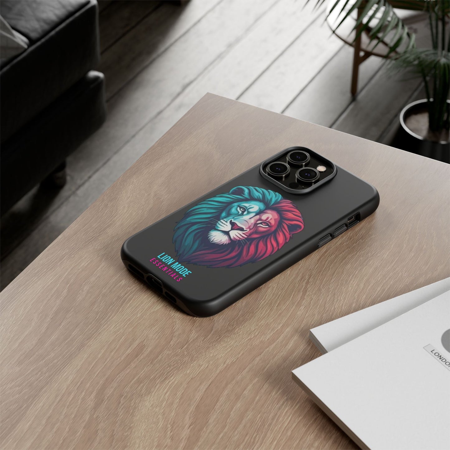 Neon Lion Tough Phone Case | Lion Mode Essentials
