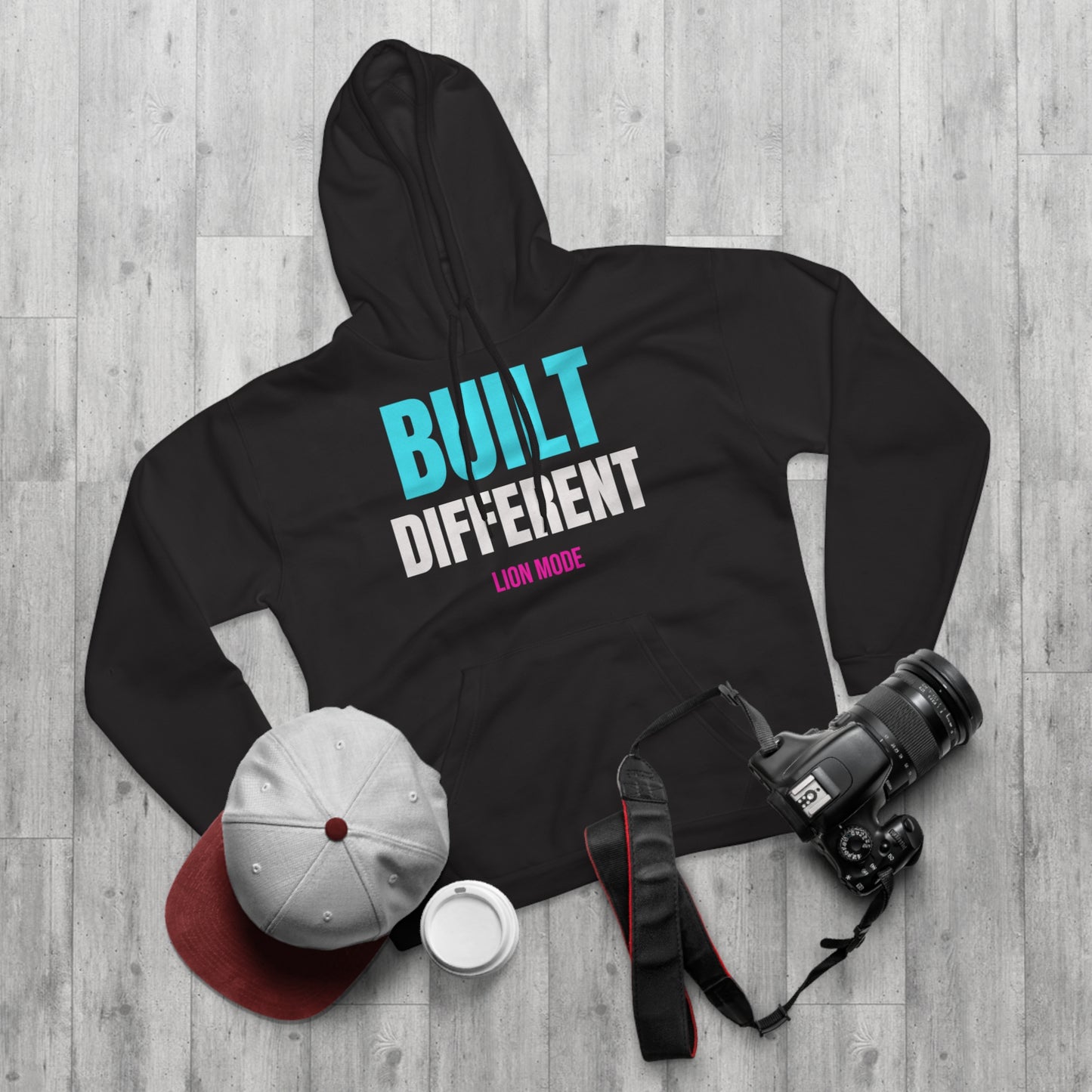 Lion Mode – Built Different Premium Unisex Hoodie | Fitness & Streetwear