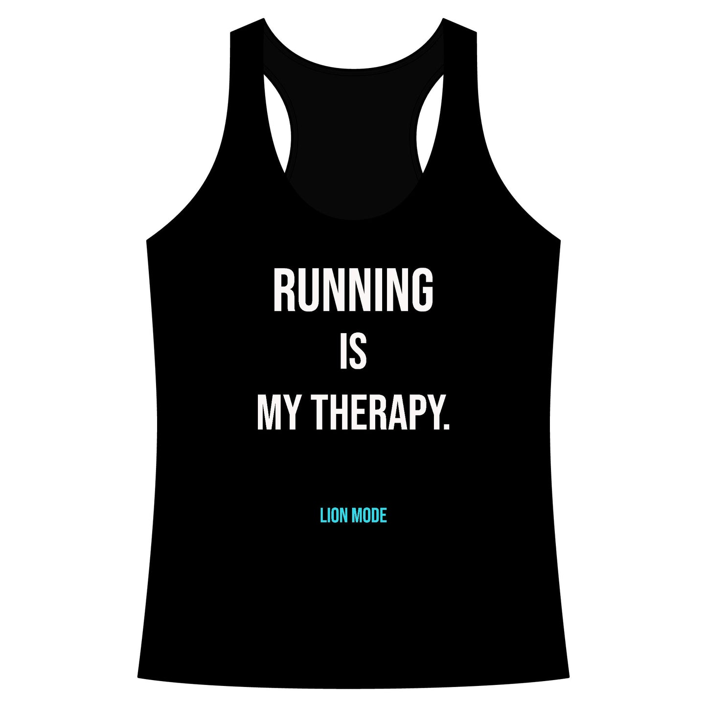 Lion Mode – Running Is My Therapy Women's Performance Running Tank