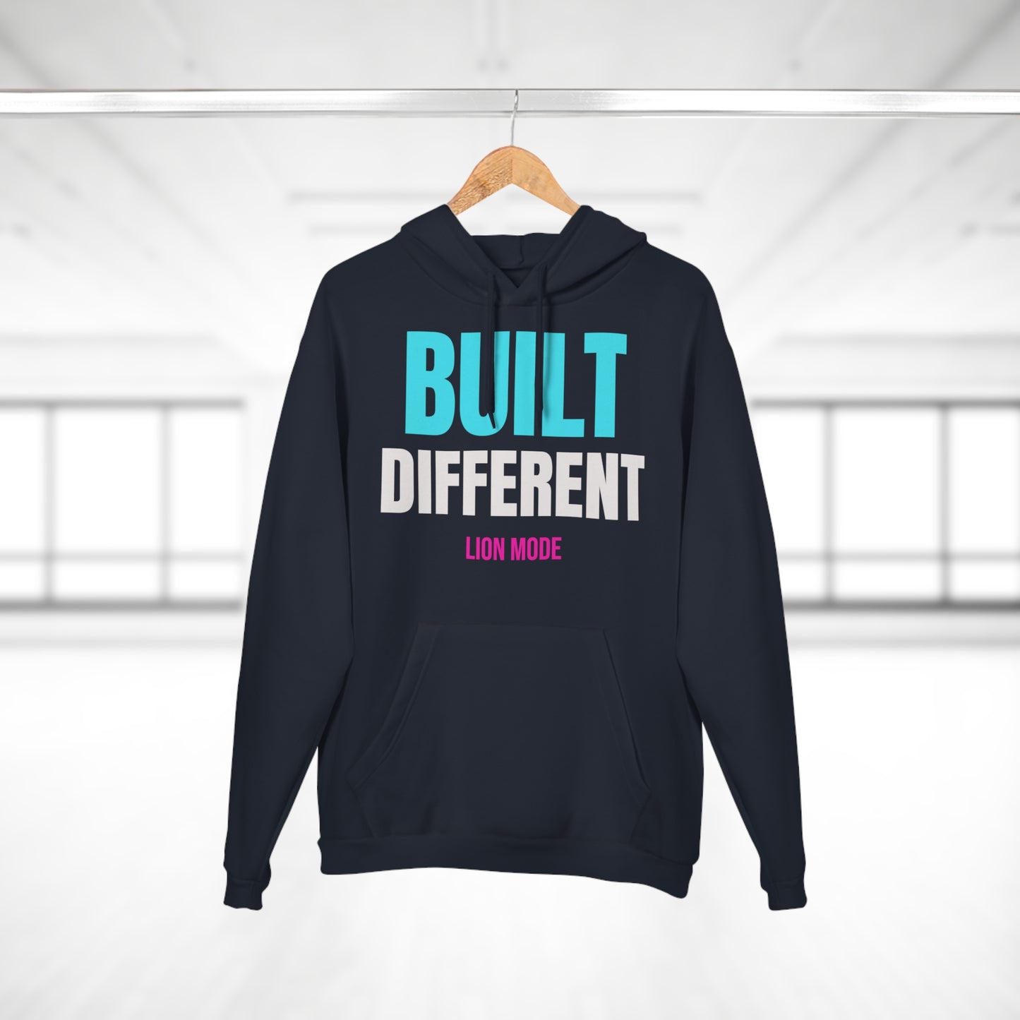 Lion Mode – Built Different Premium Unisex Hoodie | Fitness & Streetwear