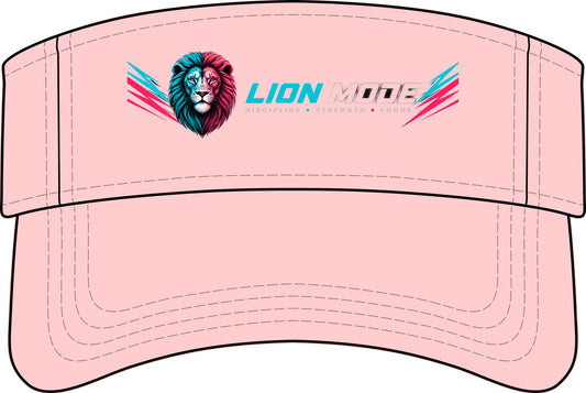 Lion Mode Visor — Athletic Bio‑Washed Sports Visor with Lion Logo