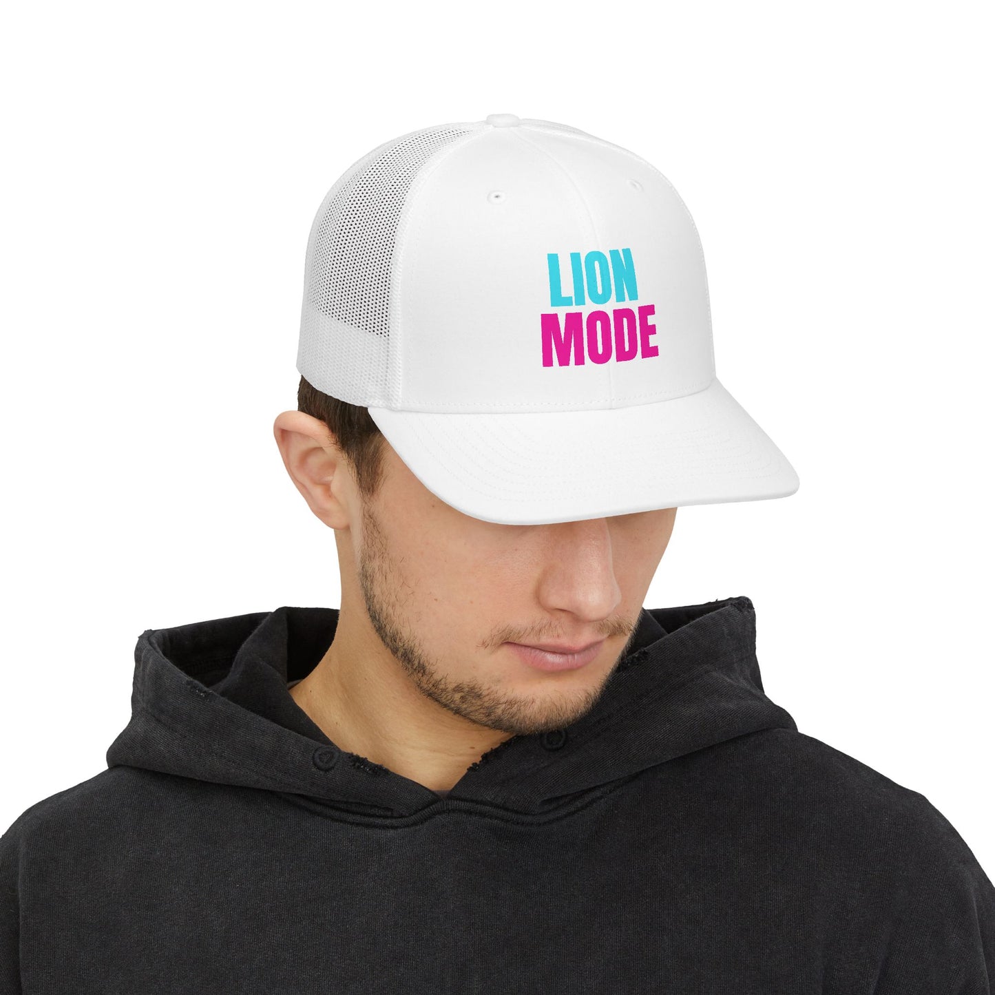 Lion Mode Essentials | LION MODE Richardson 112 Trucker Cap | Premium Snapback Hat