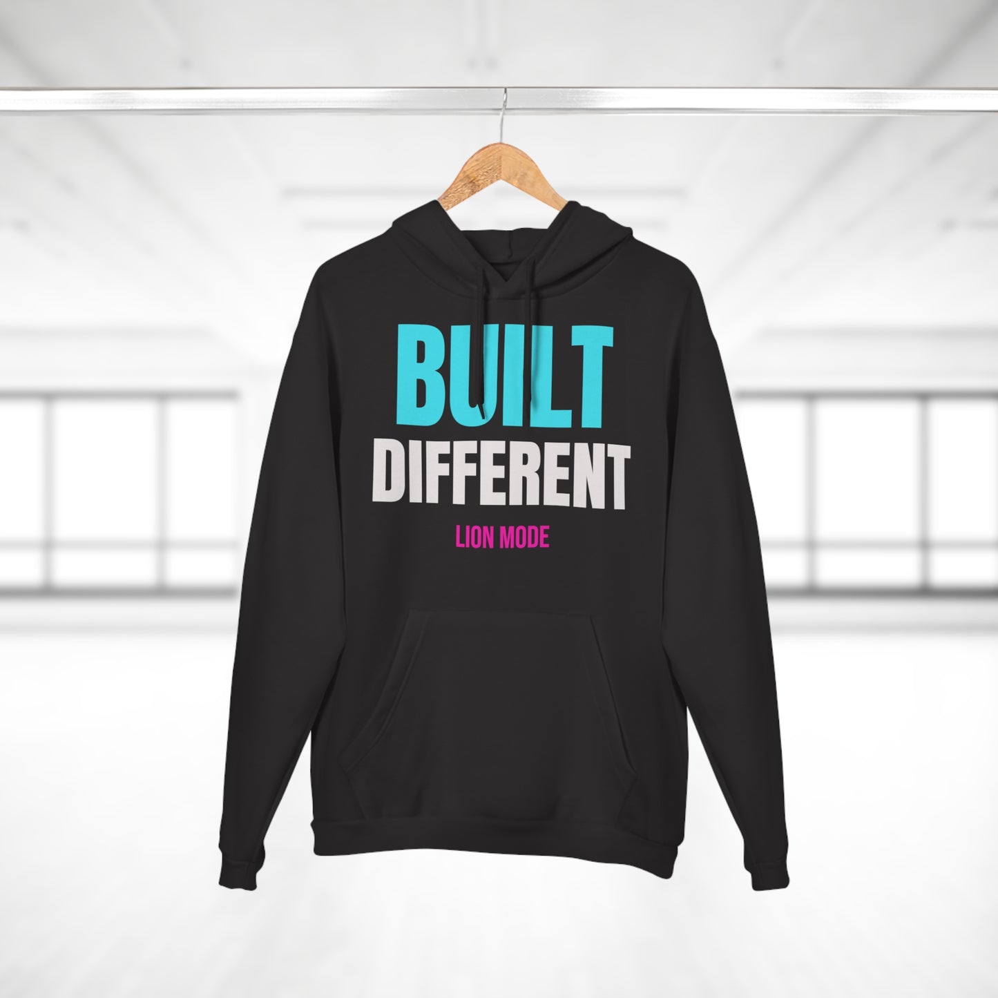 Lion Mode – Built Different Premium Unisex Hoodie | Fitness & Streetwear