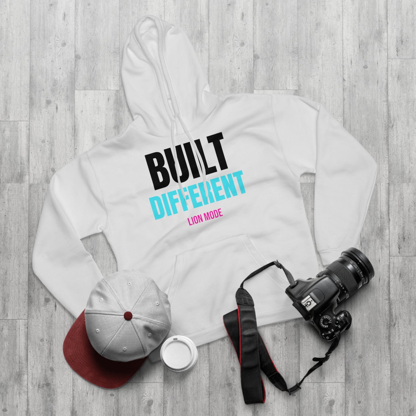 Lion Mode – Built Different Premium Unisex Hoodie | Fitness & Streetwear