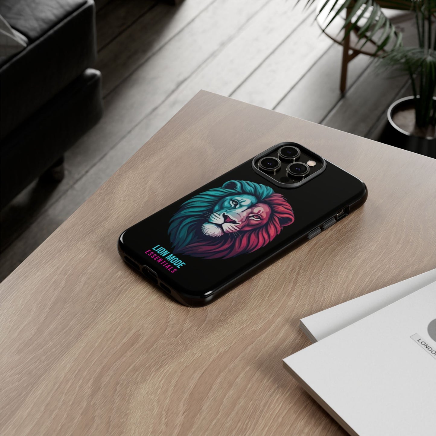 Neon Lion Tough Phone Case | Lion Mode Essentials