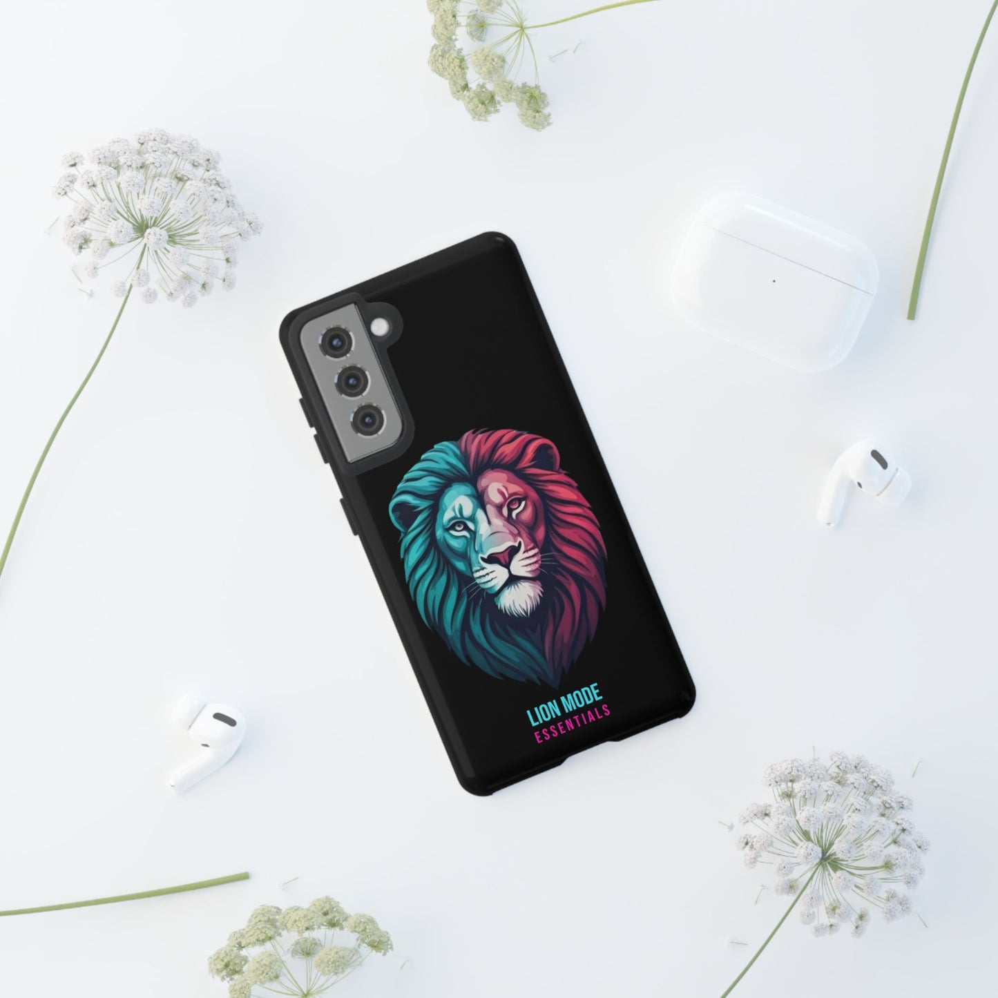 Neon Lion Tough Phone Case | Lion Mode Essentials