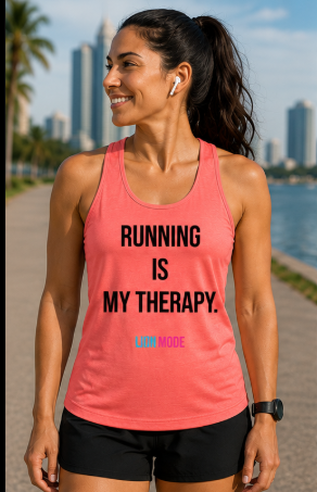 Lion Mode – Running Is My Therapy Women's Performance Running Tank