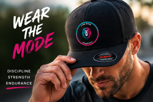 Lion Mode Heritage Circle Flexfit Cap | Premium Performance Hat