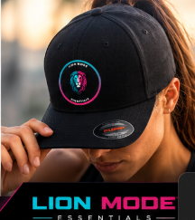 Lion Mode Heritage Circle Flexfit Cap | Premium Performance Hat