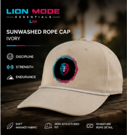 Lion Mode Signature Rope Cap | Comfort Colors Premium Hat