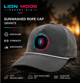 Lion Mode Signature Rope Cap | Comfort Colors Premium Hat