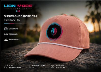 Lion Mode Signature Rope Cap | Comfort Colors Premium Hat