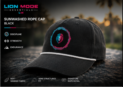 Lion Mode Signature Rope Cap | Comfort Colors Premium Hat